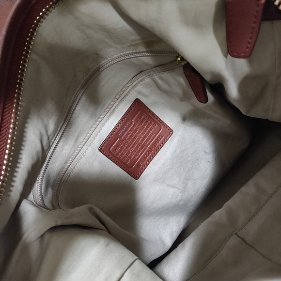 Coach Brown Leather Bucket Bag - Picture 5 of 6